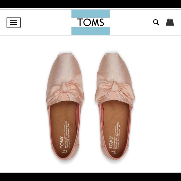 toms blush grosgrain women's bow classics